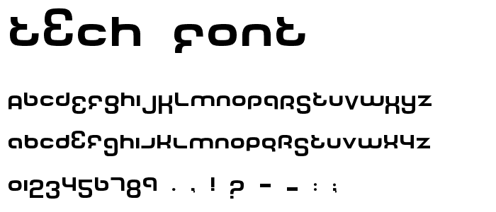 Tech Font font